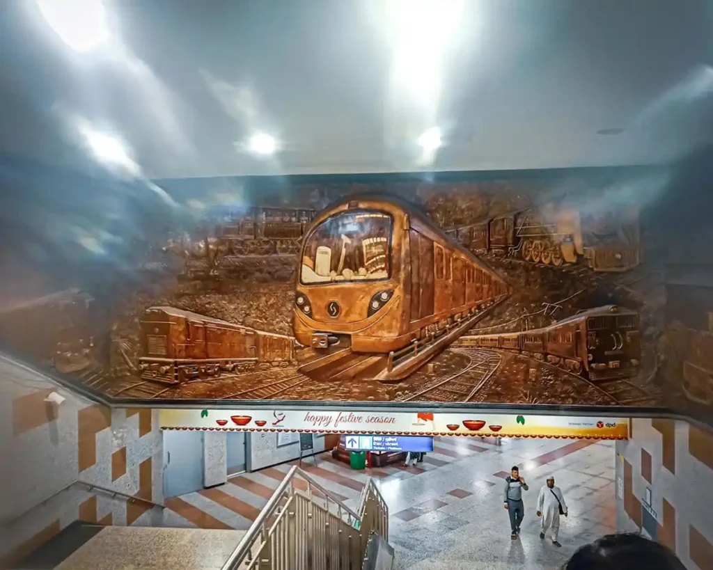 Art at Sealdah Metro station